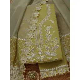 Soch Floral Embroidered Organza Unstitched Dress Material-picture-30