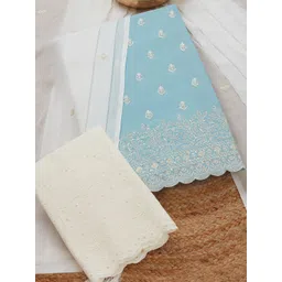 Soch Floral Embroidered Sequinned Unstitched Dress Material-picture-10