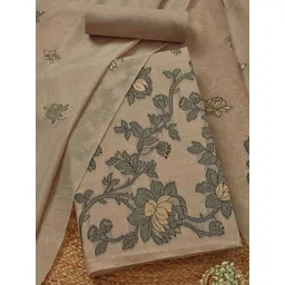 Soch Floral Printed Chanderi Unstitched Dress Material-picture-39