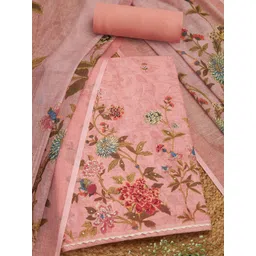 Soch Floral Printed Linen Unstitched Dress Material-picture-10