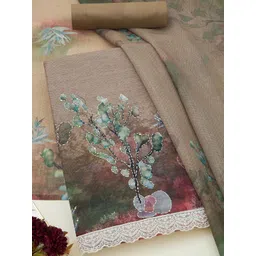 Soch Floral Printed Linen Unstitched Dress Material-picture-26