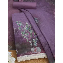 Soch Floral Printed Linen Unstitched Dress Material-picture-17