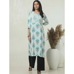 Soch Floral Printed Sequins Straight Kurta-picture-30