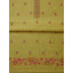 Soch Floral Printed Thread Work Unstitched Dress Material image 3