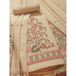 Soch Floral Woven Design Unstitched Dress Material-picture-34