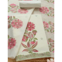 Soch Floral Woven Design Unstitched Dress Material-picture-35