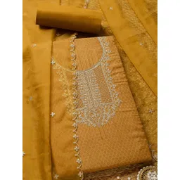 Soch Geometric Printed Organza Unstitched Dress Material-picture-37