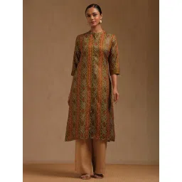 Soch Green Rayon Geometric Kurta-picture-42