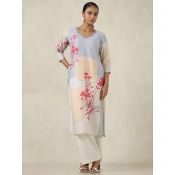 Soch Grey Regular Fit Printed Kurtas-picture-33
