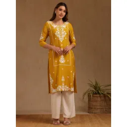 Soch Mustard Gadwal Embroidered Kurti-picture-15