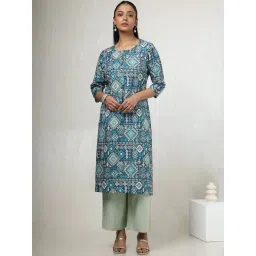 Soch Navy Blue Printed Kurta-picture-16