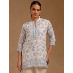 Soch Off White Straight Fit Floral Tunic-picture-41