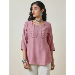 Soch Onion Pink Embellished Tunic-picture-43
