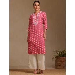 Soch Onion Pink Regular Fit Paisley Kurtas-picture-16