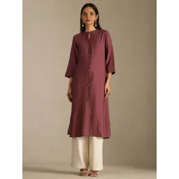 Soch Onion Pink Solid Kurta-picture-38