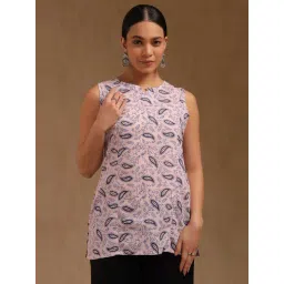 Soch Pink Cotton Regular Fit Printed Tunic-picture-39