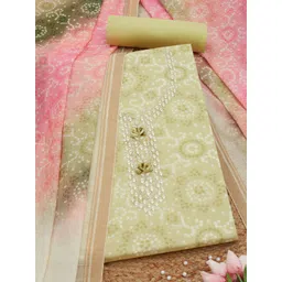 Soch Printed Linen Unstitched Dress Material-picture-32