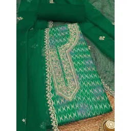 Soch Printed Organza Unstitched Dress Material-picture-38