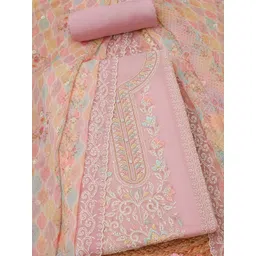 Soch Printed Organza Unstitched Dress Material-picture-25