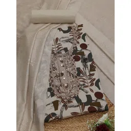 Soch Printed Pure Cotton Unstitched Dress Material-picture-26