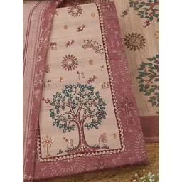 Soch Printed Pure Cotton Unstitched Dress Material-picture-17