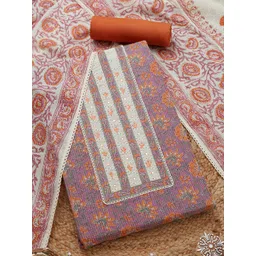 Soch Printed Unstitched Dress Material-picture-28