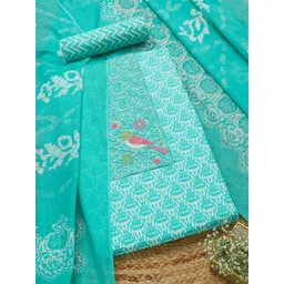 Soch Printed Unstitched Dress Material-picture-14