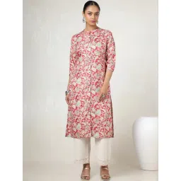 Soch Red Floral Print Kurta-picture-20