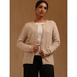 Soch Women Cable Knit Cardigan-picture-17