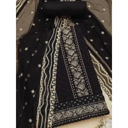 Soch Women Embroidered Organza Unstitched Dress Material-picture-35