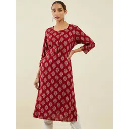 Soch Women Ethnic Motifs Printed Indie Prints Kurta-picture-37