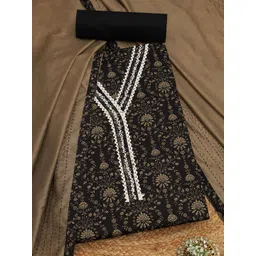 Soch Women Floral Printed Gotta Patti Unstitched Dress Material-picture-15