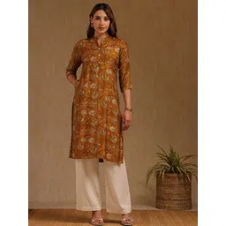 Soch Women Floral Printed Mandarin Collar Kurta-picture-28