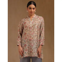 Soch Women Floral Printed Mandarin Collar Tunic-picture-19