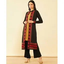 soch Women Geometric-Knit Loose Fit Shrug-picture-52