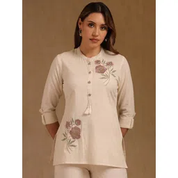 Soch Women Mandarin Collar Embroidered Tunic-picture-34