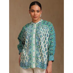 Soch Women Mandarin Collar Printed Tunic-picture-15