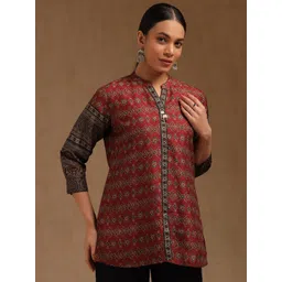 Soch Women Mandarin Collar Printed Tunic-picture-16