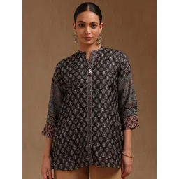 Soch Women Mandarin Collar Printed Tunic image 1