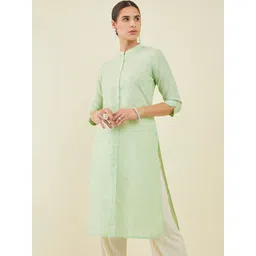 Soch Women Mandarin Collar Straight Kurta-picture-36