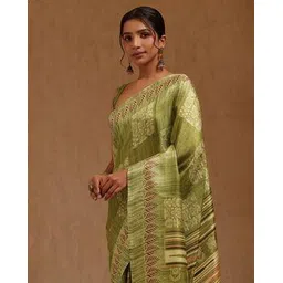 soch Women Printed Saree with Blouse Piece-picture-16