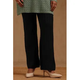 soch Women Regular Fit Blue Polycotton Trousers-picture-11
