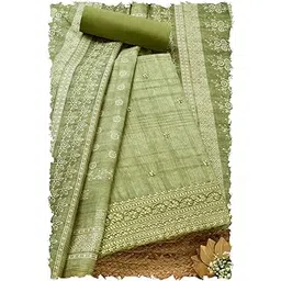 soch Womens Art Silk Embroide Unstitch Dress Material With Sequins-picture-33