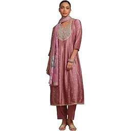 soch Womens Blush Pink Vichitra Solid Suit Set With Zardosi-picture-28