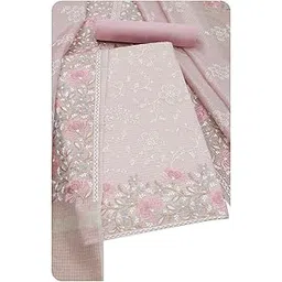 soch Women's Cotton Kota Shimmer Embroidered Unstitch Dress Material With Thread Work-picture-12