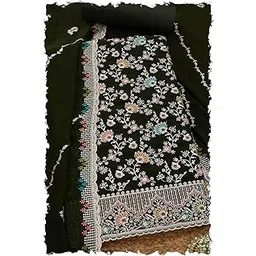 soch Womens Georgette Embroidered Unstitch Dress Material With Sequins-picture-39