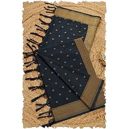 soch Womens Red Silk Blend Woven Design Dupatta With Zari Woven-picture-31