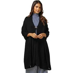 soch Womens Woven Design Acrylic Shawl with Tassels-picture-15