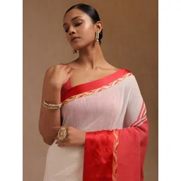 Soch Woven Solid Zari Cotton Saree-picture-33