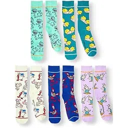 Socks Set of 4 Design Tread mix up full Cotton-picture-49